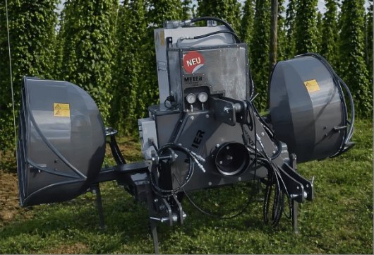 Tornado SELF 2+ Entlaubungsgerät im Hopfengarten